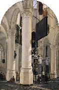 unknow artist The tomb of Willem I in the Nieuwe Kerk in Delft painting